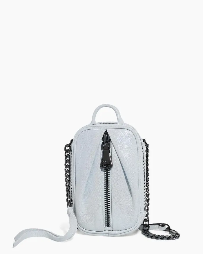 Tamitha Novelty Phone Crossbody With RFID Mystic Metallic Blue Women Aimee Kestenberg Crossbody Bags