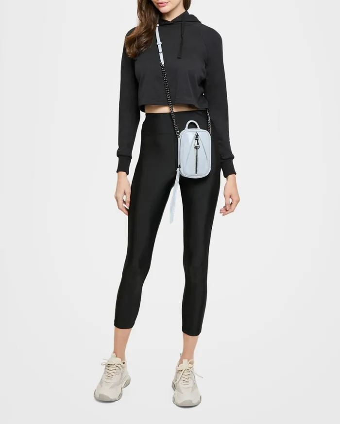 Tamitha Novelty Phone Crossbody With RFID Mystic Metallic Blue Women Aimee Kestenberg Crossbody Bags