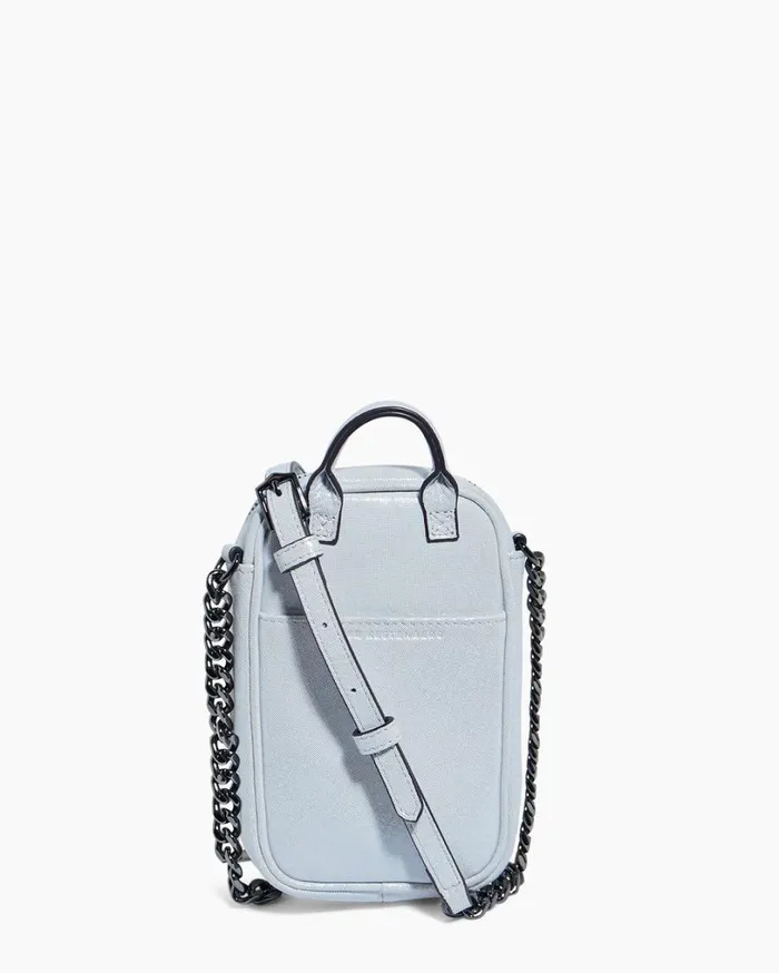 Tamitha Novelty Phone Crossbody With RFID Mystic Metallic Blue Women Aimee Kestenberg Crossbody Bags