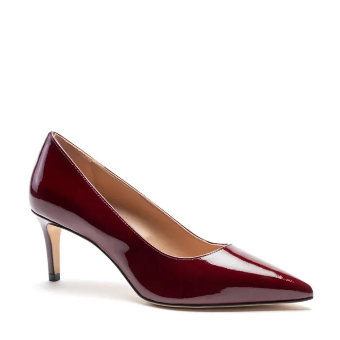 Tara Bordeaux Patent Pump Women Bruno Magli Heels