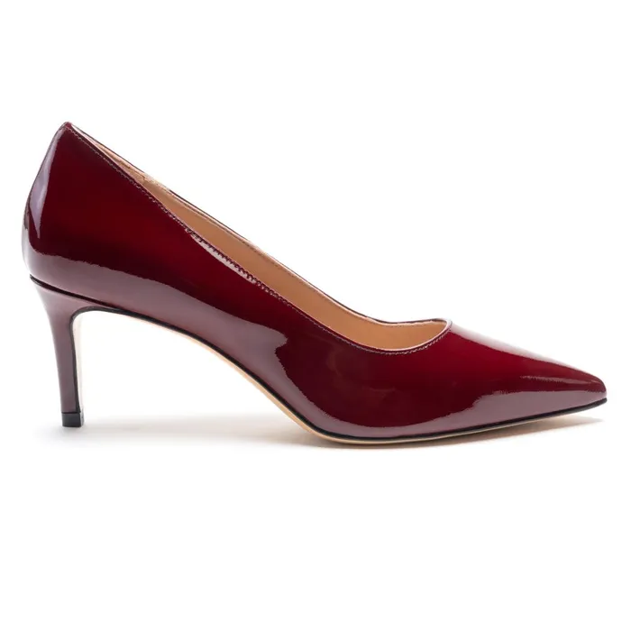Tara Bordeaux Patent Pump Women Bruno Magli Heels