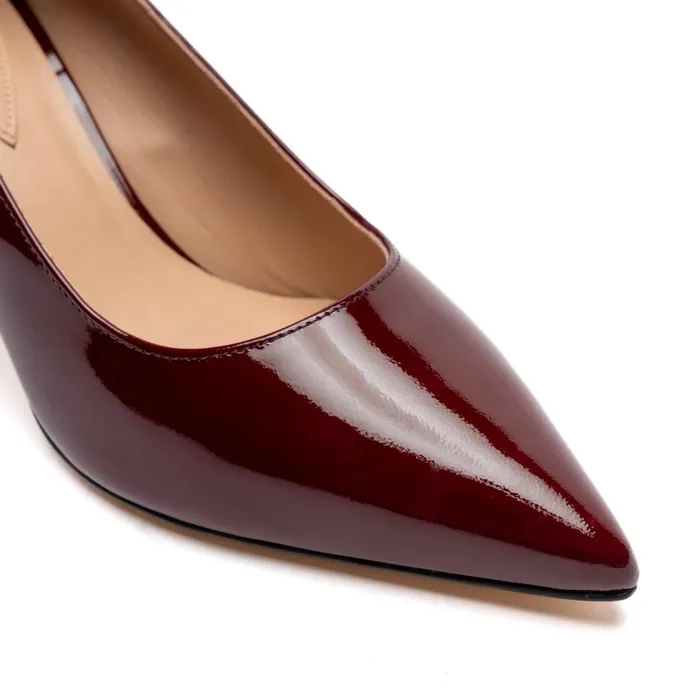 Tara Bordeaux Patent Pump Women Bruno Magli Heels