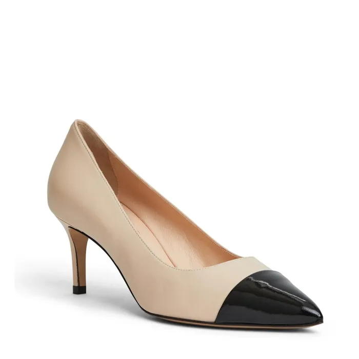 TARA Pump CREAMBLACK PATENT Women Bruno Magli Evening