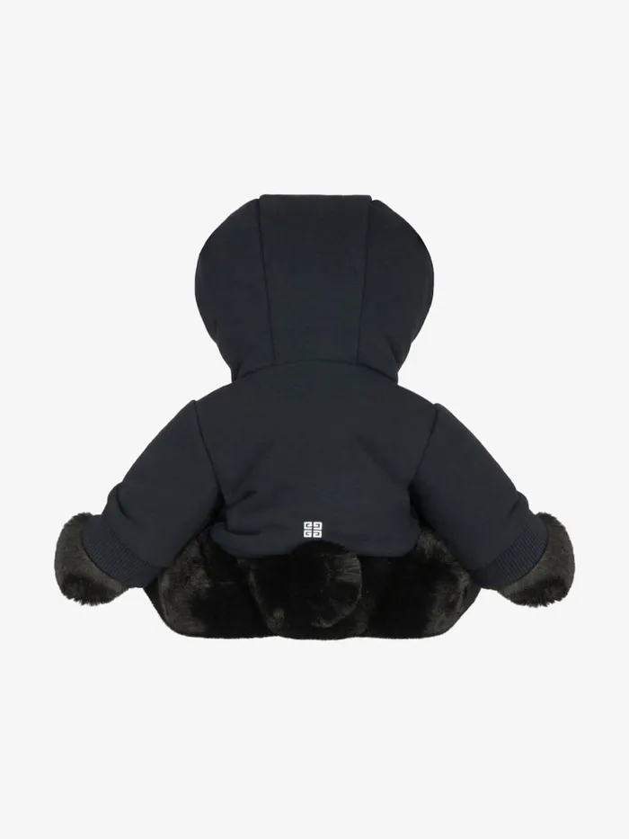 Teddy Bear In Faux Fur Black Kids Givenchy