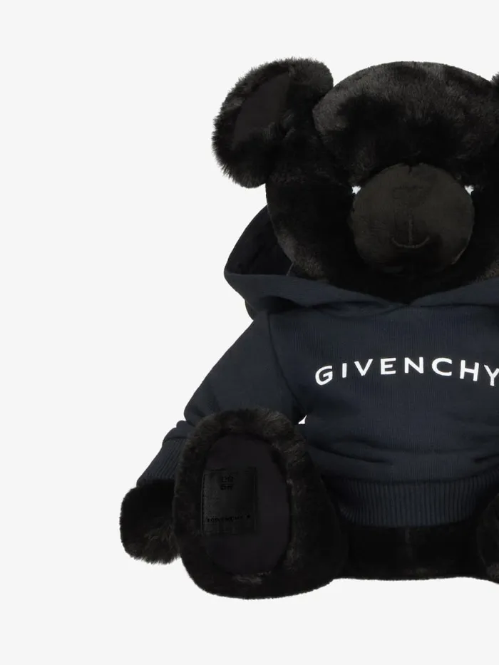 Teddy Bear In Faux Fur Black Kids Givenchy