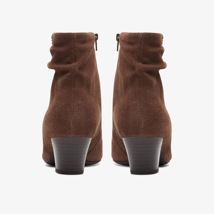 Teresa Skip Taupe Suede Women Clarks Boots and Booties