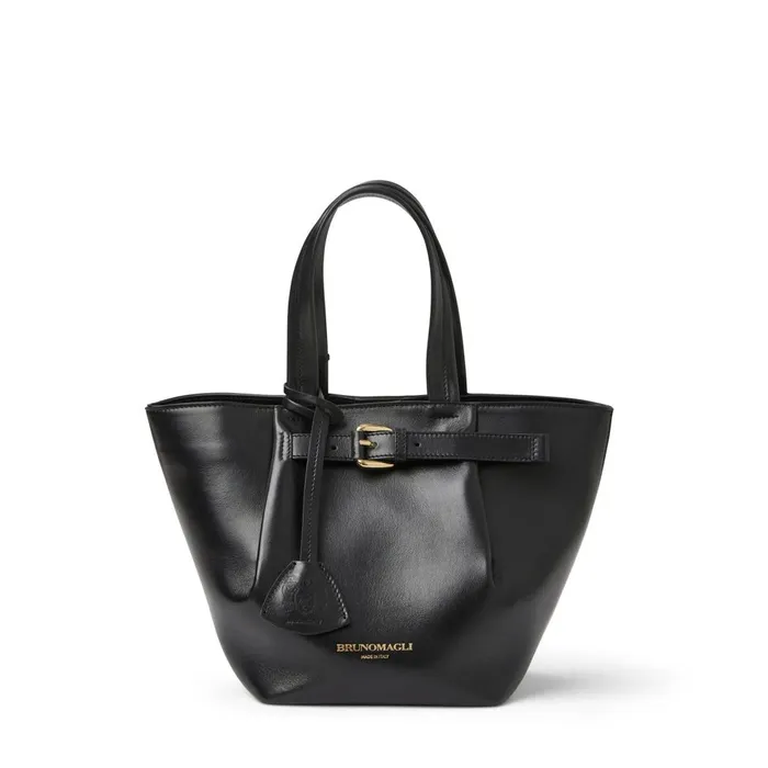 Tessa Mini Tote Black Calf Women Bruno Magli Handbags