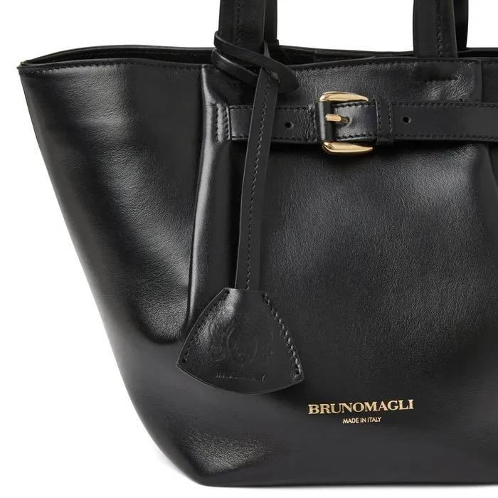 Tessa Mini Tote Black Calf Women Bruno Magli Handbags