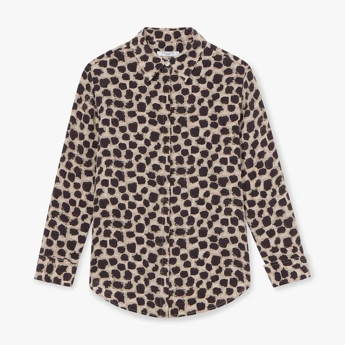 The Tatum Top 8211 Washable Silk Sahara Print Women Tops M M LaFleur