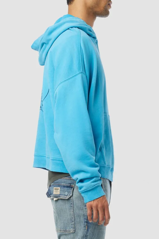Tops and Sweaters Men Hudson Jeans Crop Hoodie Ocean Tops and Sweaters Men Hudson Jeans Crop Hoodie Ocean