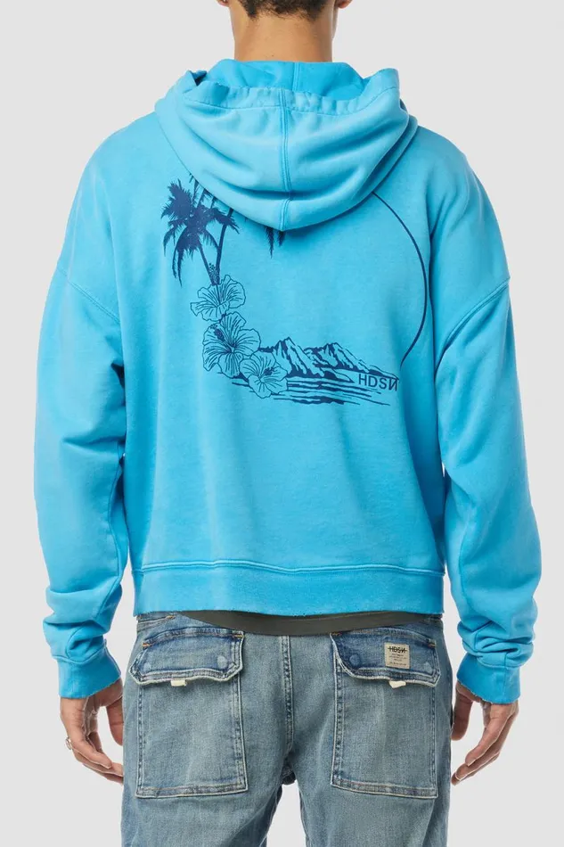 Tops and Sweaters Men Hudson Jeans Crop Hoodie Ocean Tops and Sweaters Men Hudson Jeans Crop Hoodie Ocean