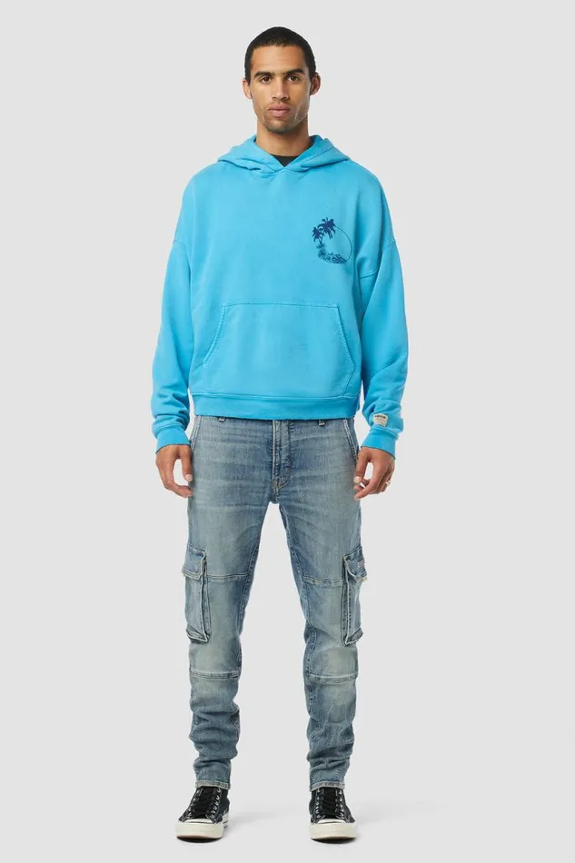 Tops and Sweaters Men Hudson Jeans Crop Hoodie Ocean Tops and Sweaters Men Hudson Jeans Crop Hoodie Ocean