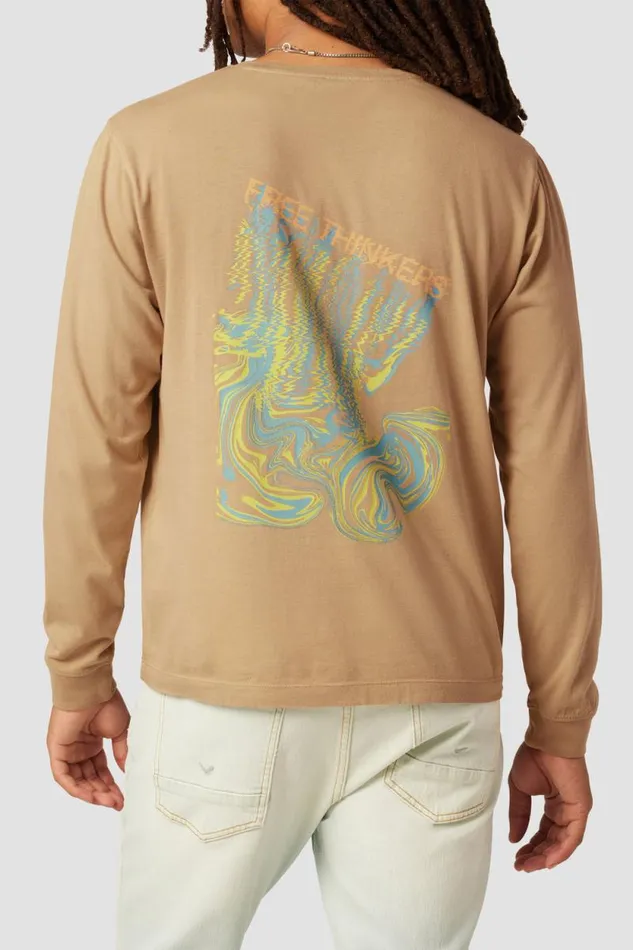 Tops and Sweaters Men Hudson Jeans Long Sleeve Tee Dusty Pink Tops and Sweaters Men Hudson Jeans Long Sleeve Tee Dusty Pink