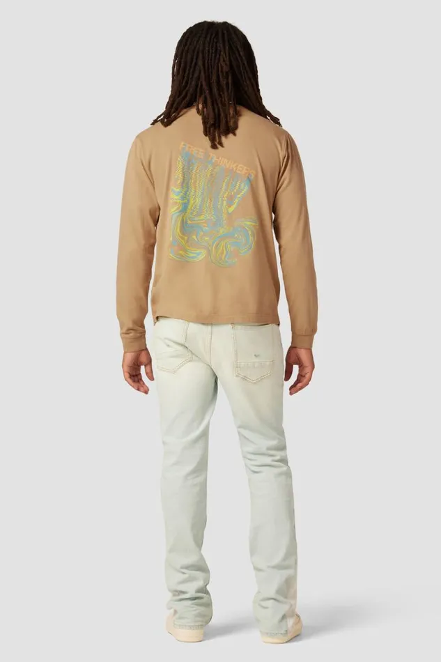 Tops and Sweaters Men Hudson Jeans Long Sleeve Tee Dusty Pink Tops and Sweaters Men Hudson Jeans Long Sleeve Tee Dusty Pink