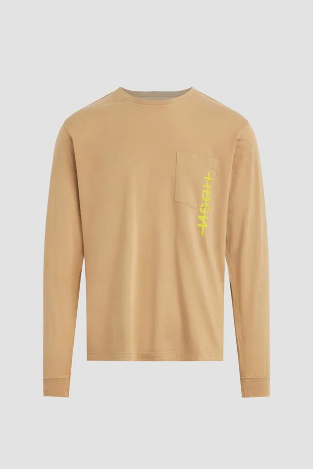Tops and Sweaters Men Hudson Jeans Long Sleeve Tee Dusty Pink Tops and Sweaters Men Hudson Jeans Long Sleeve Tee Dusty Pink