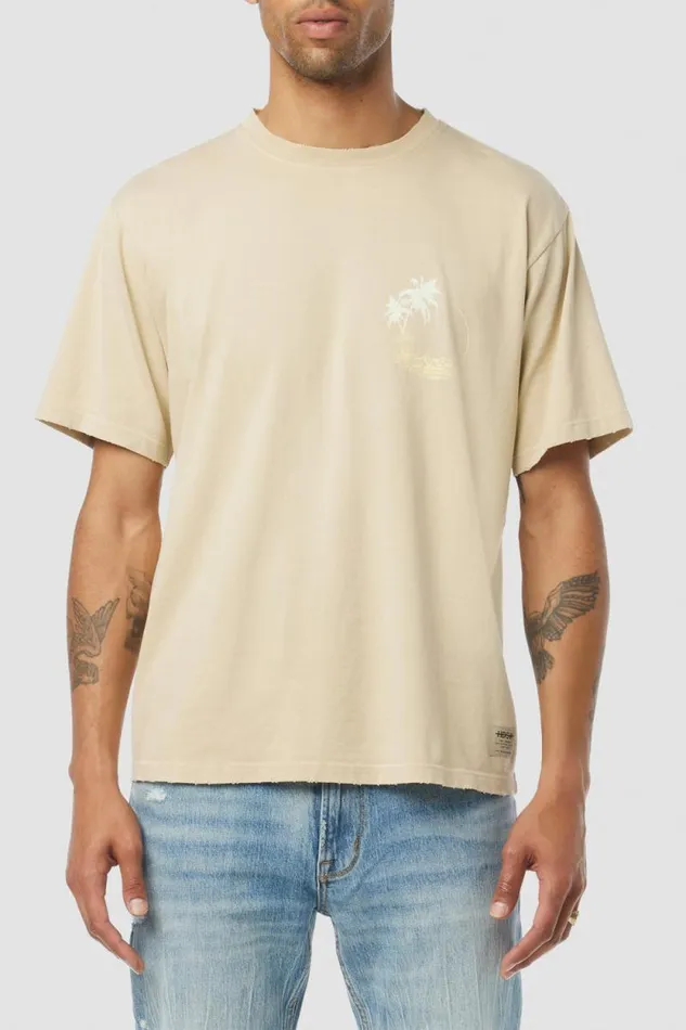 Tops and Sweaters Men Hudson Jeans Vintage Tee Sand Palm