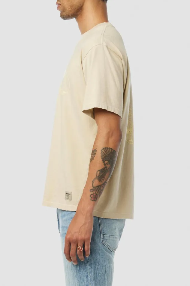 Tops and Sweaters Men Hudson Jeans Vintage Tee Sand Palm Tops and Sweaters Men Hudson Jeans Vintage Tee Sand Palm