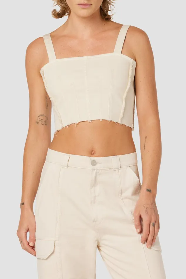 Tops and Sweaters Women Hudson Jeans Corset Top Ecru
