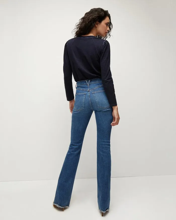Tops and Tees Shop Veronica Beard Mason Baseball Tee Navy
