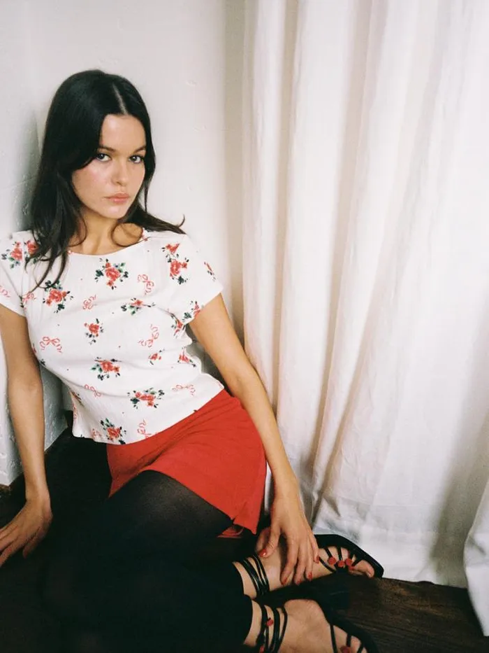 Tops Shop Lisa Says Gah Alex Pointelle Tee