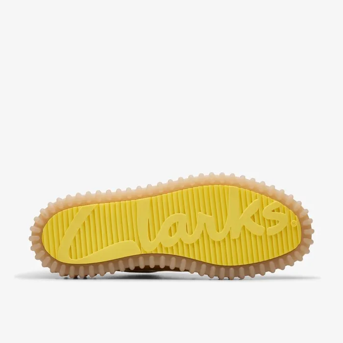 Torhill Bee Yellow Patent Women Clarks Platforms