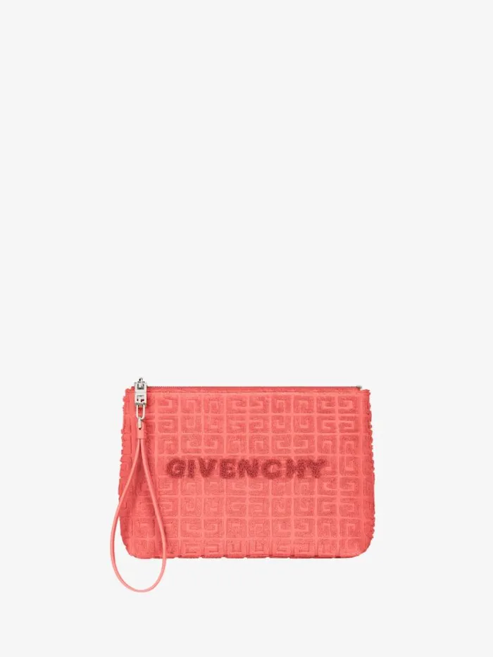 Travel Pouch In 4g Cotton Towelling Coral Women Givenchy Wallets and Card Holders Travel Pouch In 4g Cotton Towelling Coral Women Givenchy Wallets and Card Holders