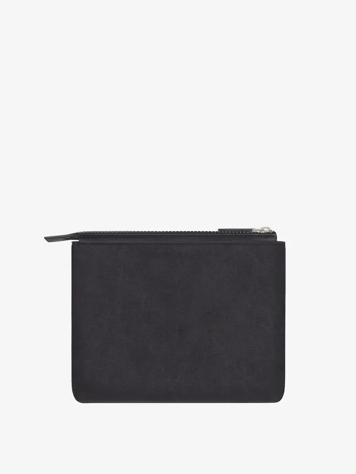 Travel Pouch In Canvas Black Men Givenchy Wallets and Card Holders