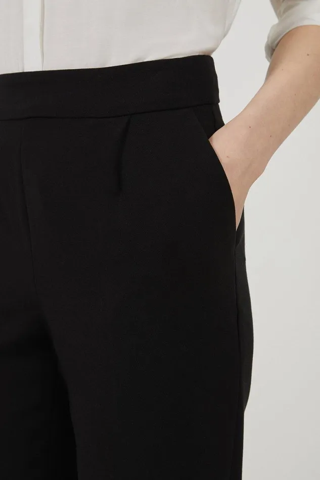 Trousers Women Karen Millen Tailored High Waisted Slim Leg Trousers Black