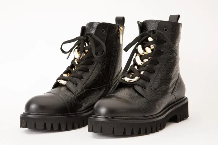 Vinci Leather Boots and Booties The Belgrad Black Leather LaceUp Ankle Boot With A Side Zipper 8211 Women