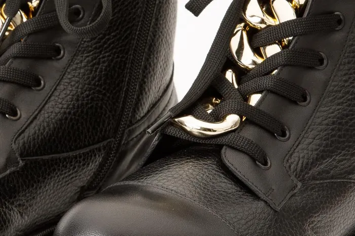 Vinci Leather Boots and Booties The Belgrad Black Leather LaceUp Ankle Boot With A Side Zipper 8211 Women