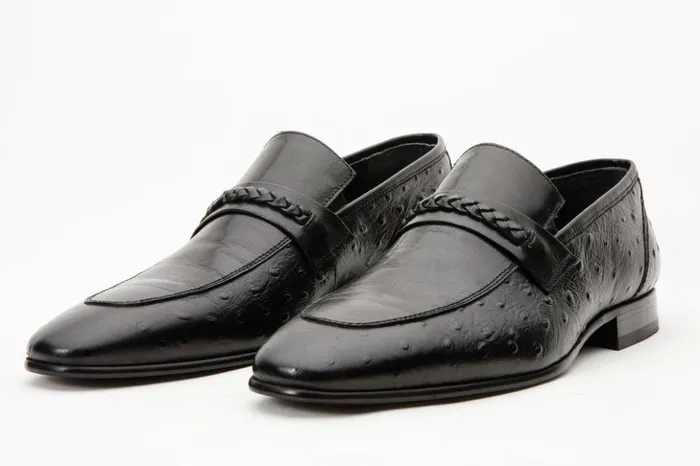 Vinci Leather Dress Shoes The Johannesburg Black Leather Dress Loafer Shoe 8211 Men