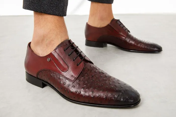 Vinci Leather Dress Shoes The Porto Alegre Burgundy Leather Derby Shoe 8211 Men