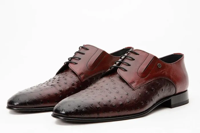 Vinci Leather Dress Shoes The Porto Alegre Burgundy Leather Derby Shoe 8211 Men
