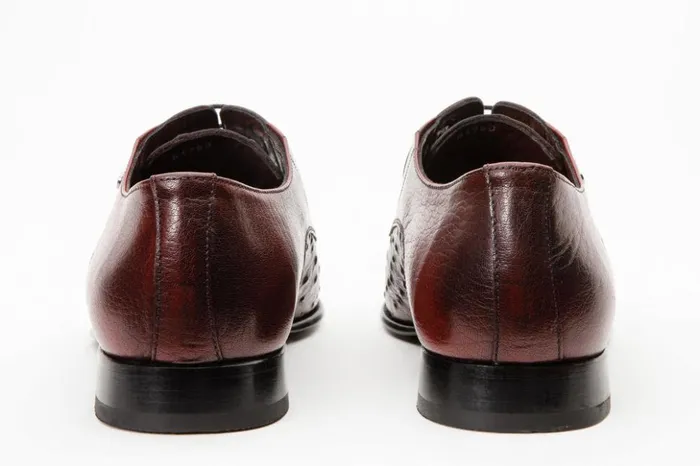 Vinci Leather Dress Shoes The Porto Alegre Burgundy Leather Derby Shoe 8211 Men