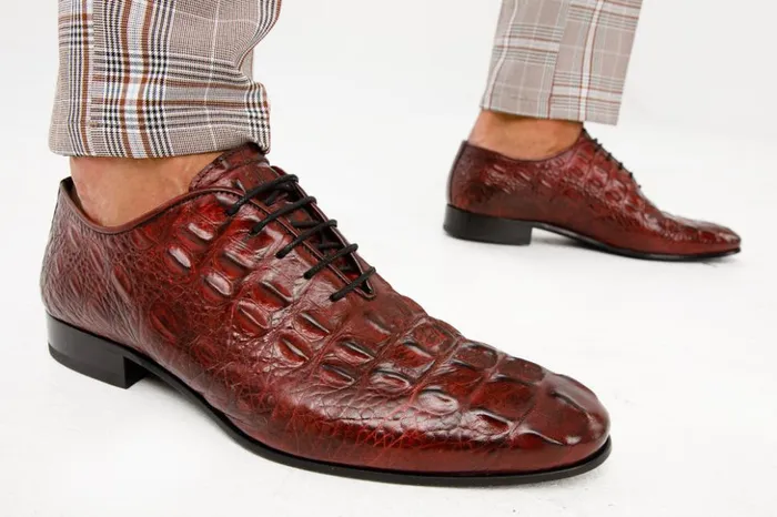Vinci Leather Dress Shoes The Randor Burgundy Leather Oxford Shoe 8211 Men