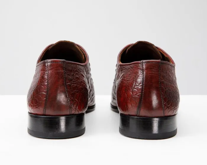 Vinci Leather Dress Shoes The Randor Burgundy Leather Oxford Shoe 8211 Men