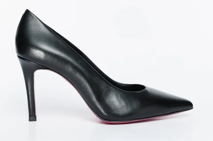 Vinci Leather Heels The Ege Black Leather Pump Fuchsia Sole Shoe 8211 Women