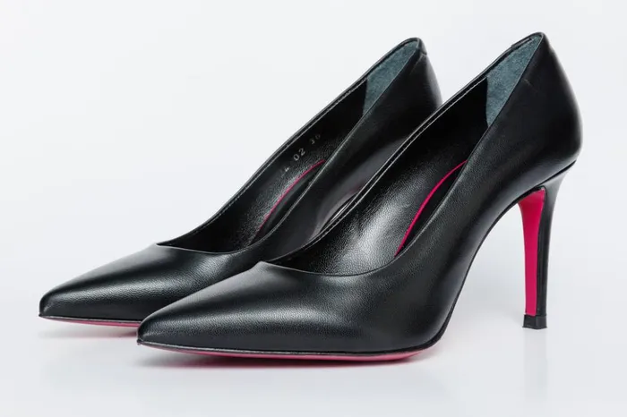 Vinci Leather Heels The Ege Black Leather Pump Fuchsia Sole Shoe 8211 Women
