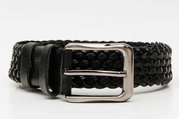 Vinci Leather Leather Belts The Mclean Woven Black Color Leather Belt 8211 Men