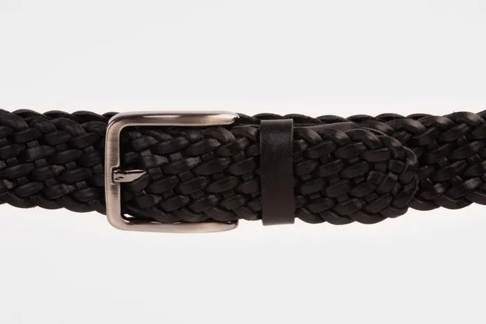 Vinci Leather Leather Belts The Mclean Woven Black Color Leather Belt 8211 Men