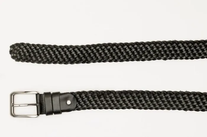Vinci Leather Leather Belts The Mclean Woven Black Color Leather Belt 8211 Men