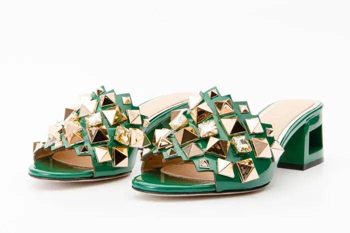 Vinci Leather Sandals The Balat Green Leather Sandal 8211 Women