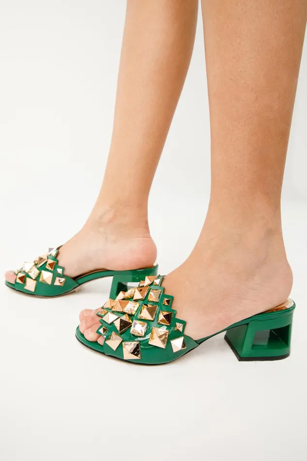 Vinci Leather Sandals The Balat Green Leather Sandal 8211 Women