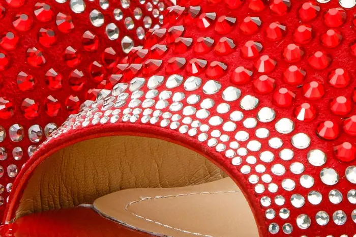 Vinci Leather Sandals The Barneveld Red Glitter Leather Wedge Heel Sandal 8211 Women