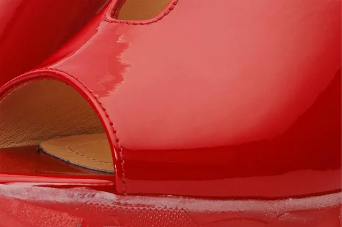 Vinci Leather Sandals The Caratal Red Patent Leather Sandal 8211 Women