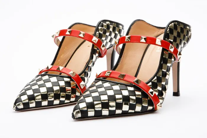 Vinci Leather Sandals The Dosso Black Handwoven Leather Pointy Toe Sandal 8211 Women