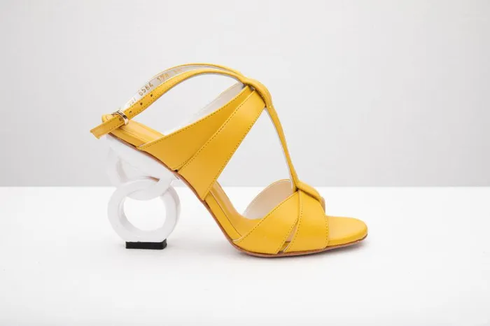 Vinci Leather Sandals The Duffryn Yellow TStrap Leather Sandal 8211 Women