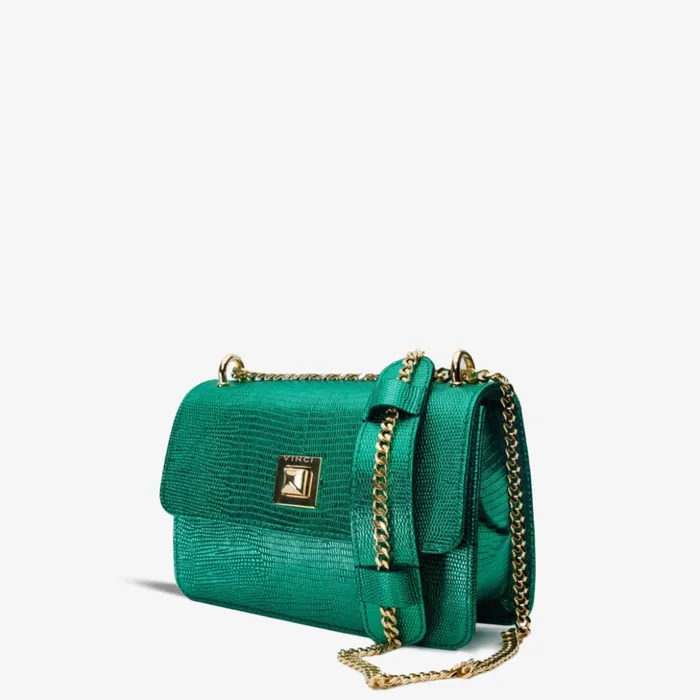Vinci Leather Sandals The Maple Green Leather Handbag 8211 Women
