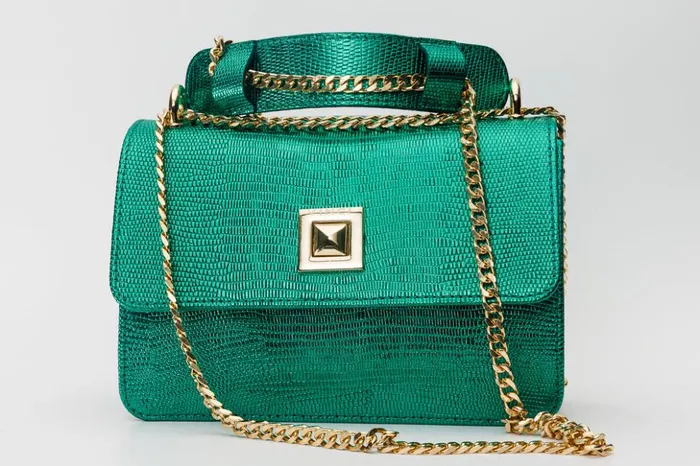 Vinci Leather Sandals The Maple Green Leather Handbag 8211 Women
