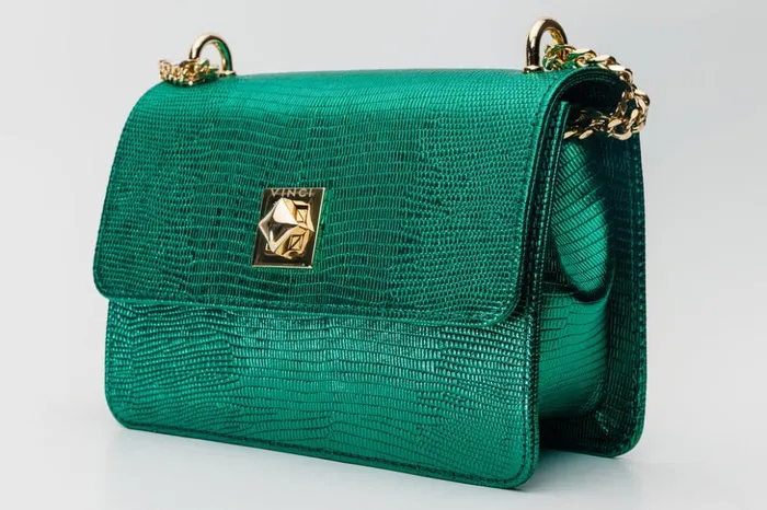 Vinci Leather Sandals The Maple Green Leather Handbag 8211 Women